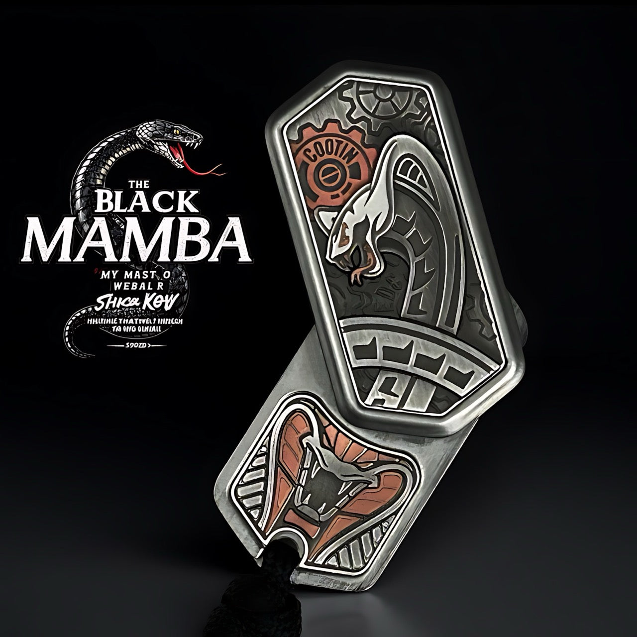 Black Mamba 2-in-1 Ratchet Tuning Fork 2.0 Fidget Slider