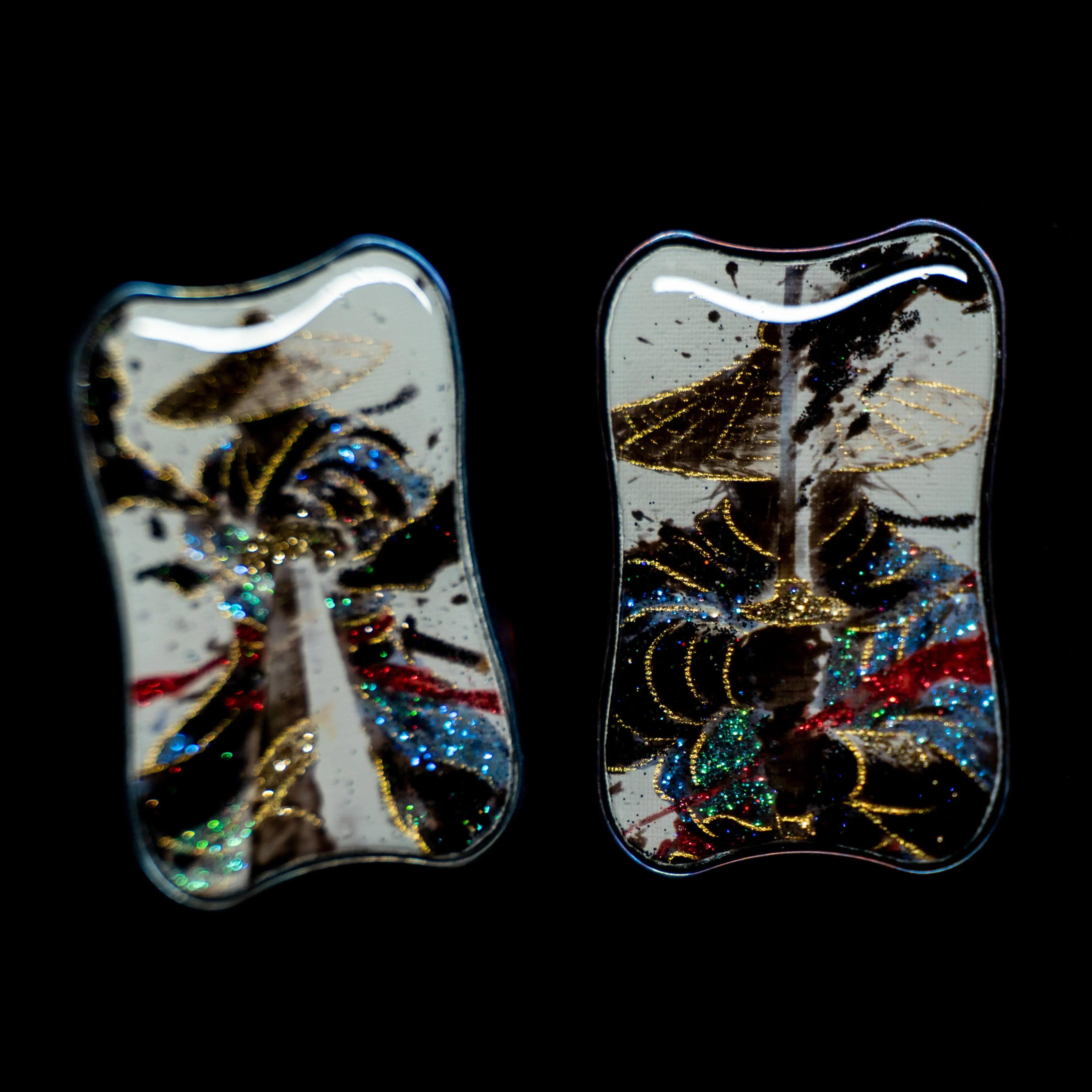 Peacock Aura Sand Free Floating Fidget Slider – NXEDC