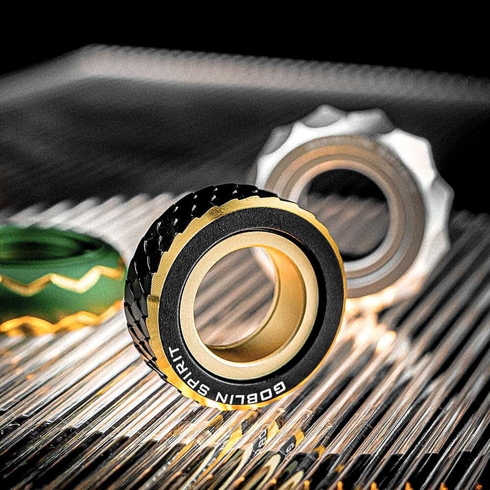 Dragon-Scale Ratchet Fidget Ring